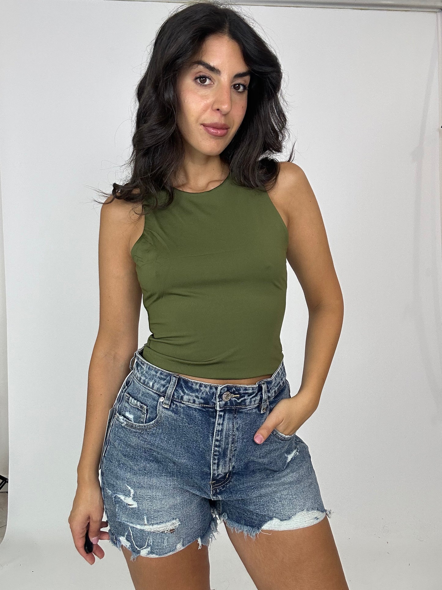 Pantaloncino Denim strappo