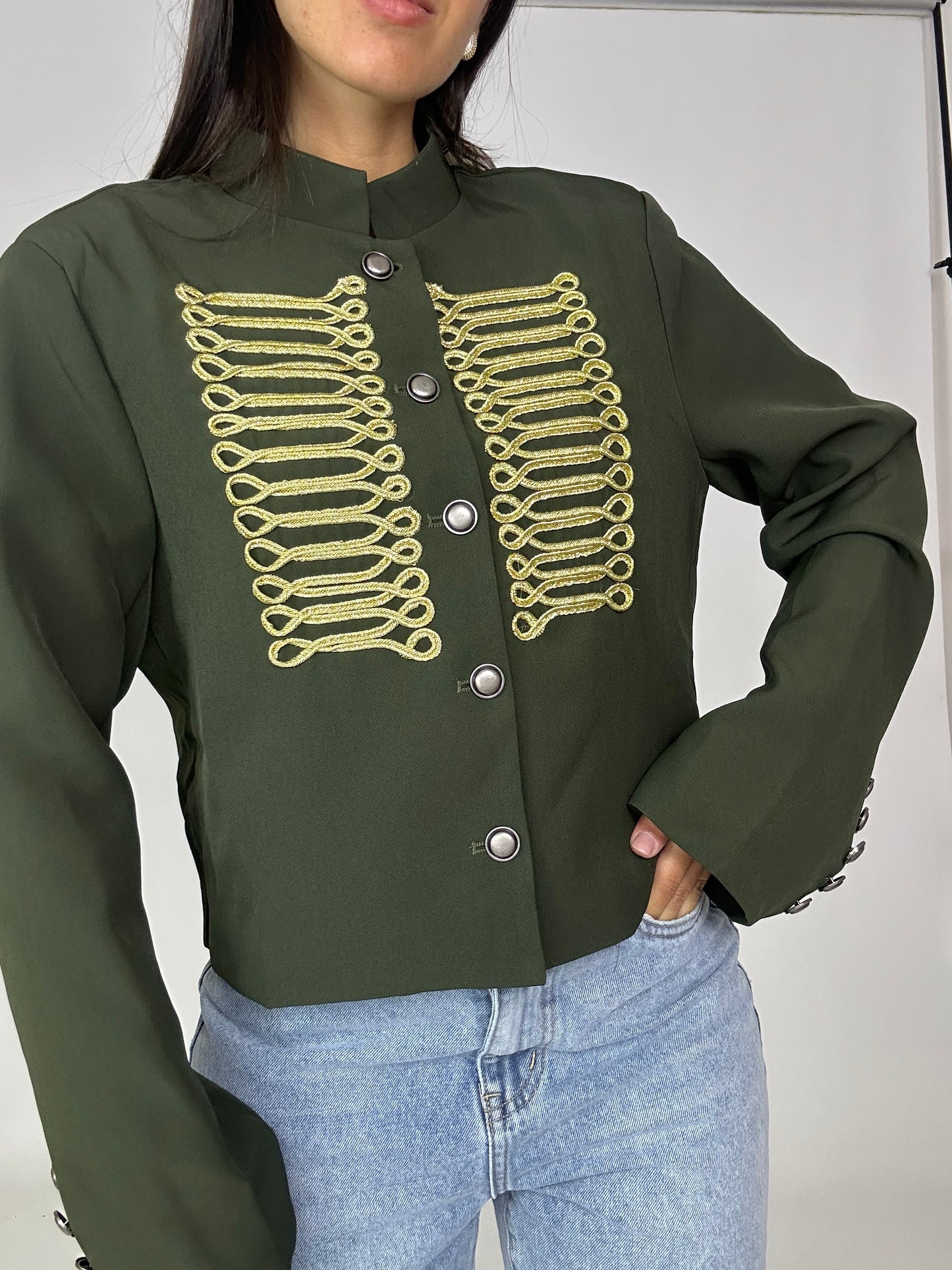 Blazer verde Napoleone