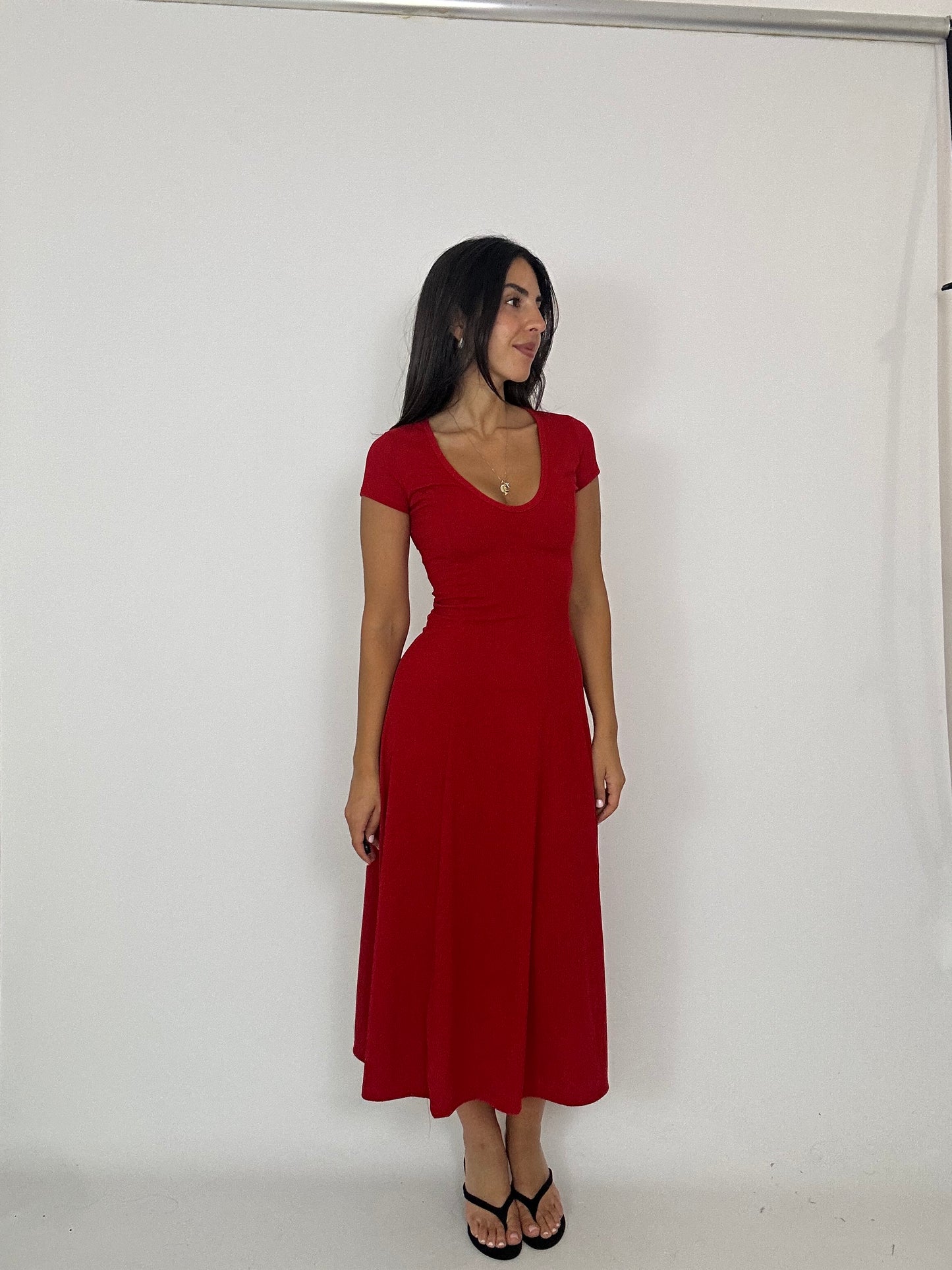 Vestito rosso aderente