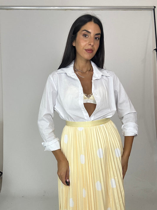 Camicia in cotone bianco