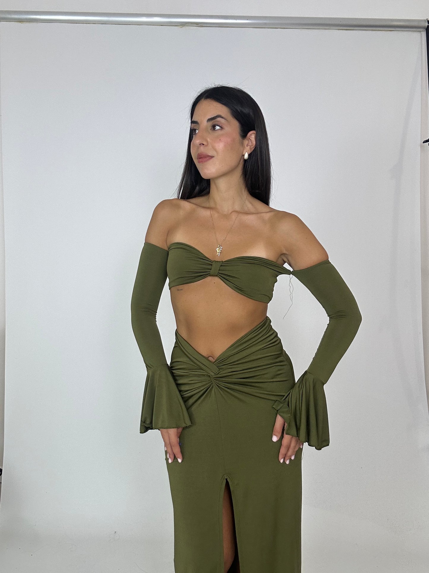 Coordinato verde oliva