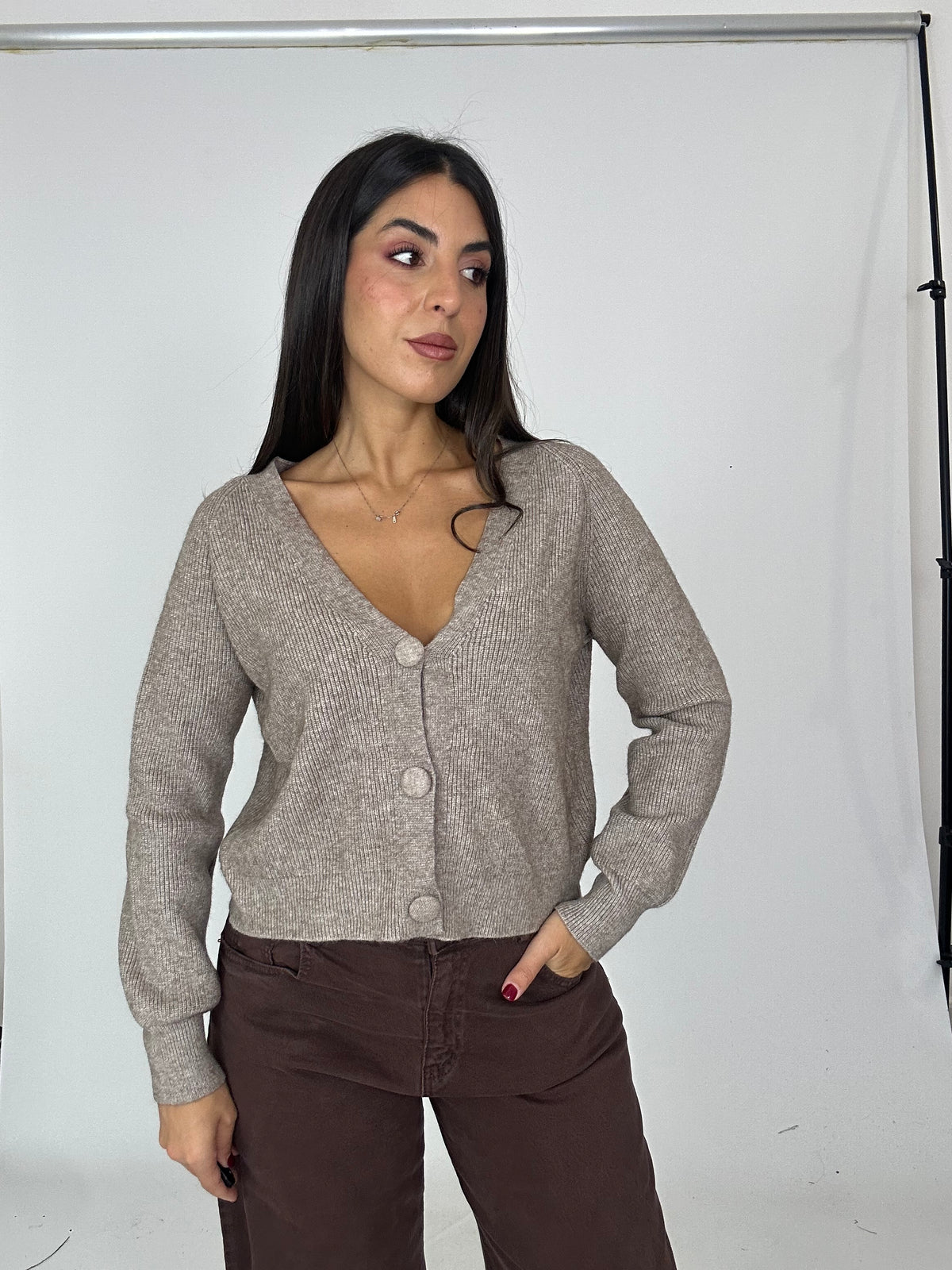 Cardigan in lana