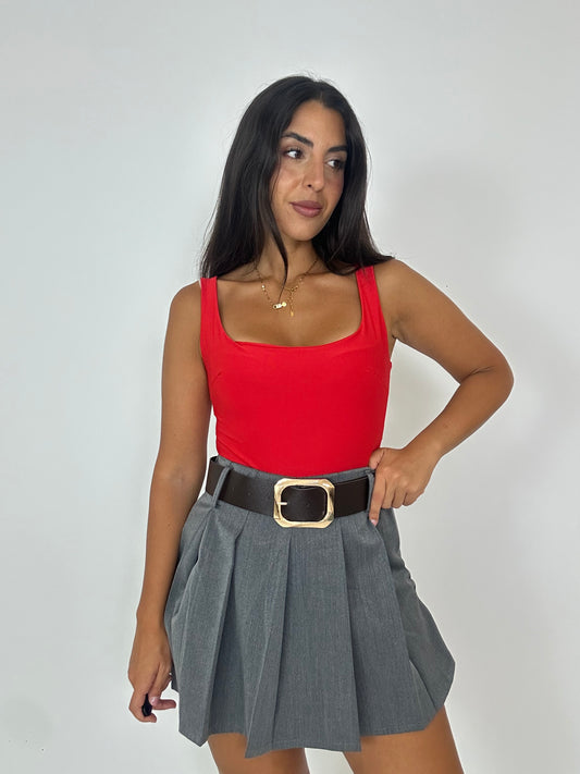 Body rosso lycra
