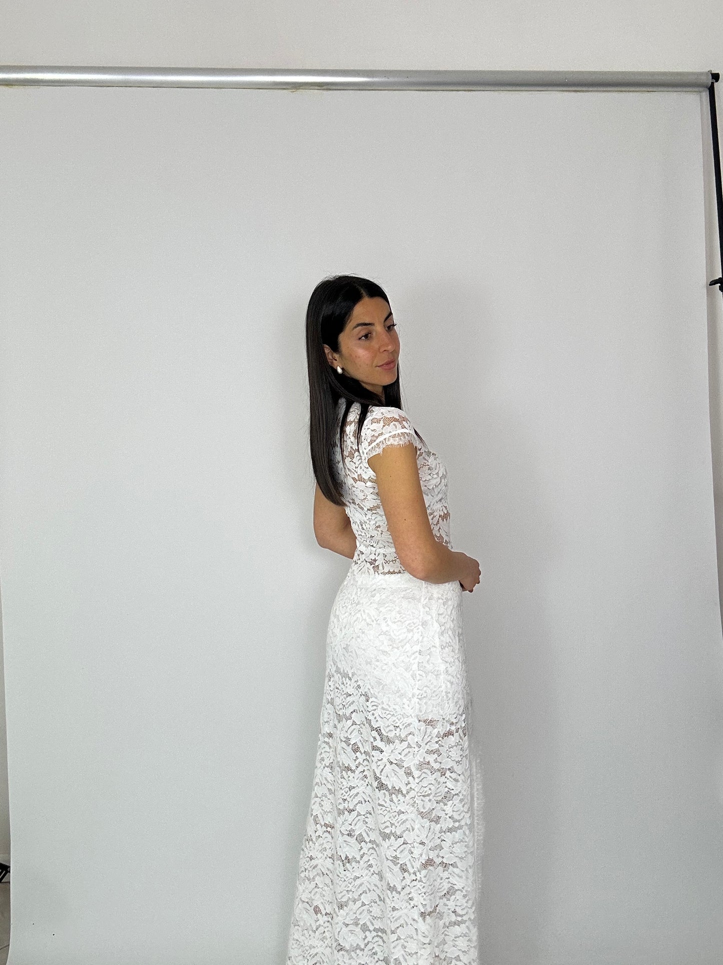 Coordinato in pizzo modello coreano