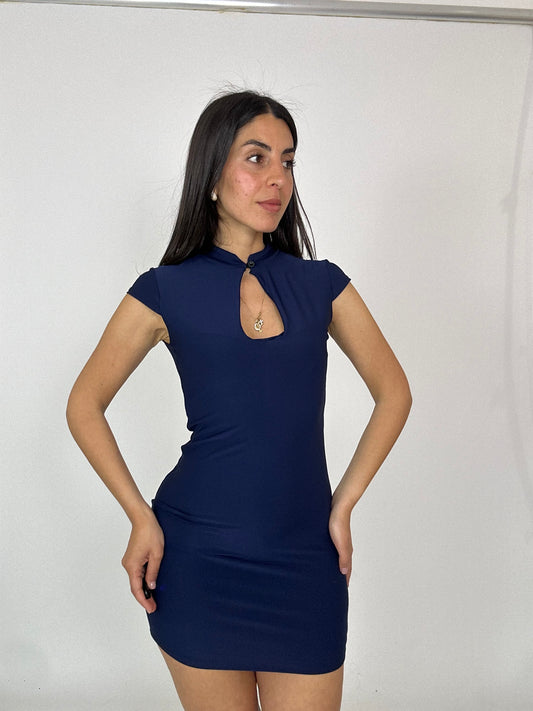 Vestito lycra blu