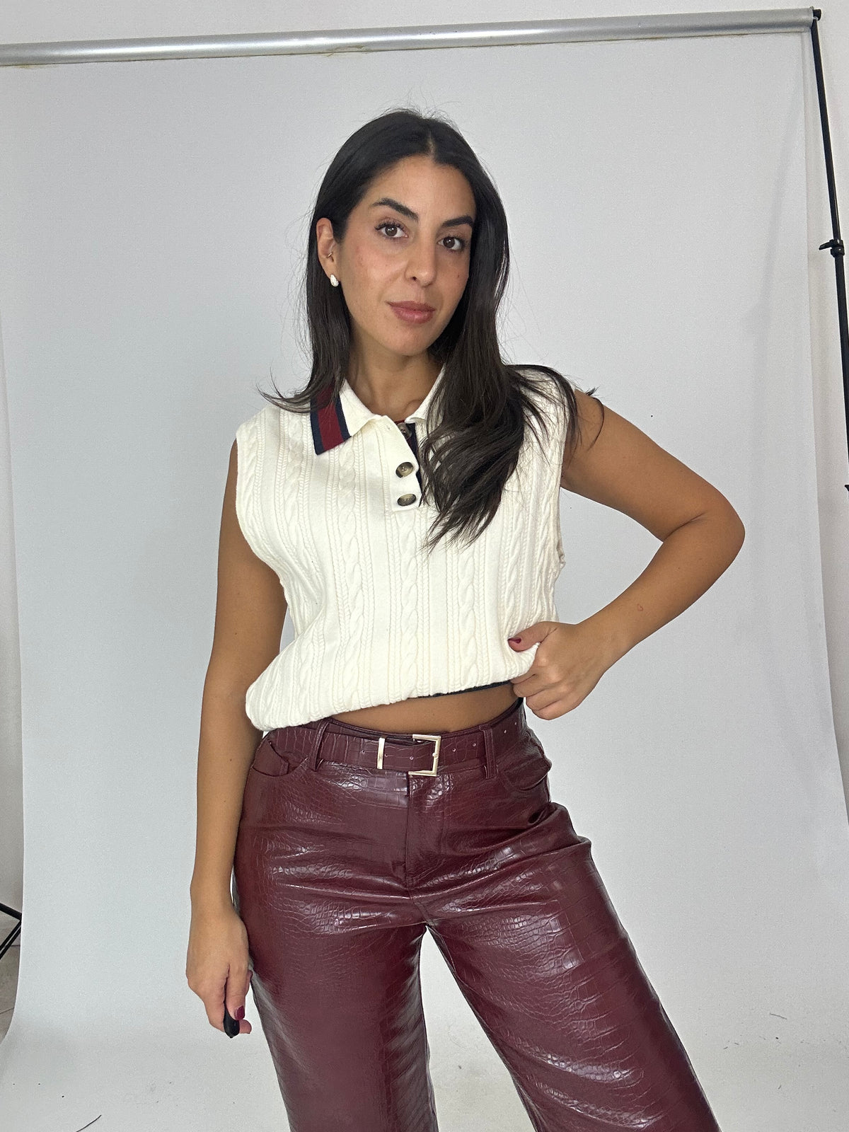 Gilet intrecciato