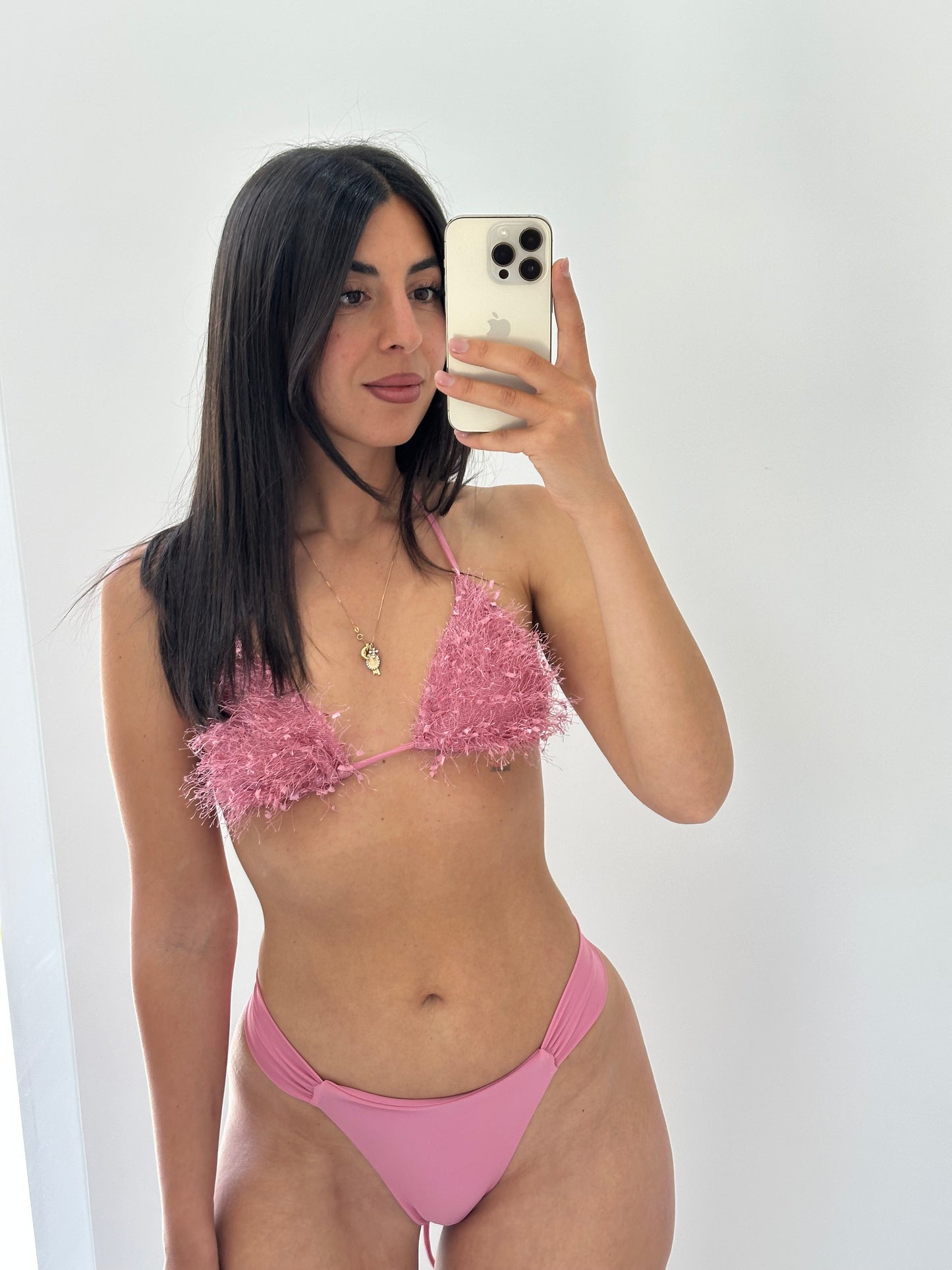 Bikini piumetta rosa