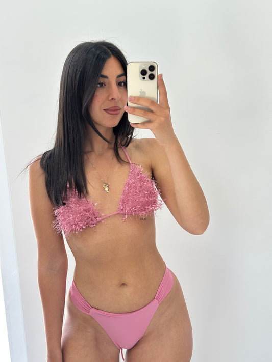 Bikini piumetta rosa