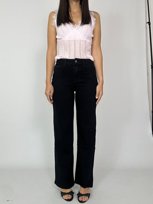 Jeans nero elasticizzato