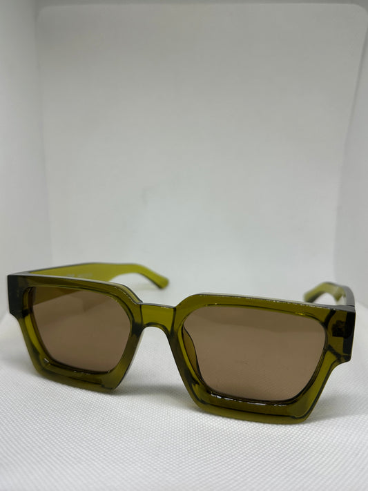 Occhiali grandi verdi