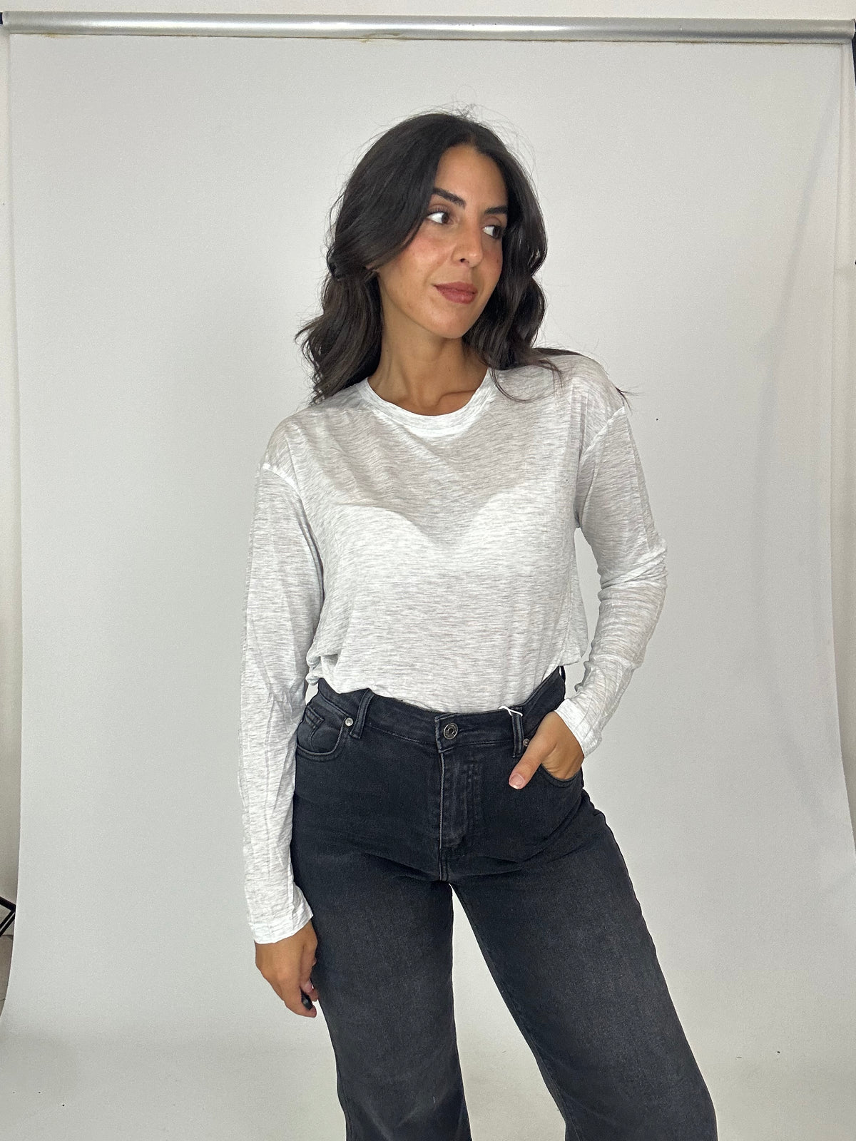 Denim nero WIDE leg