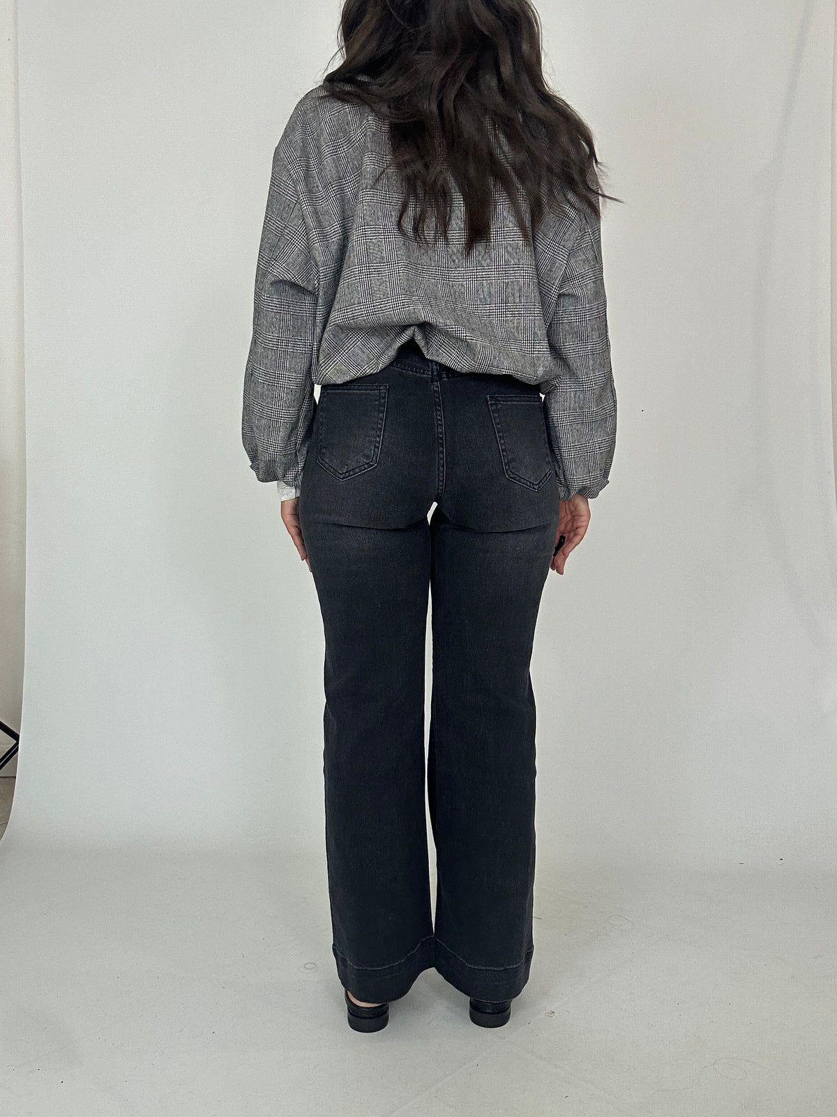 Denim nero WIDE leg