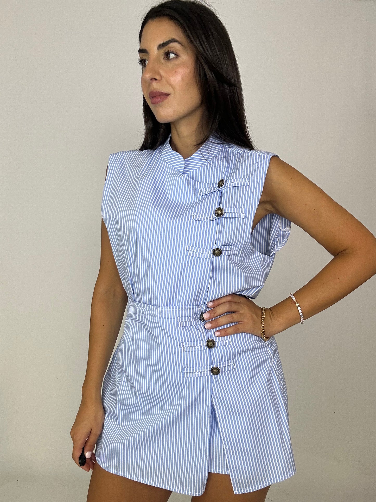 Coordinato azzurro cotone