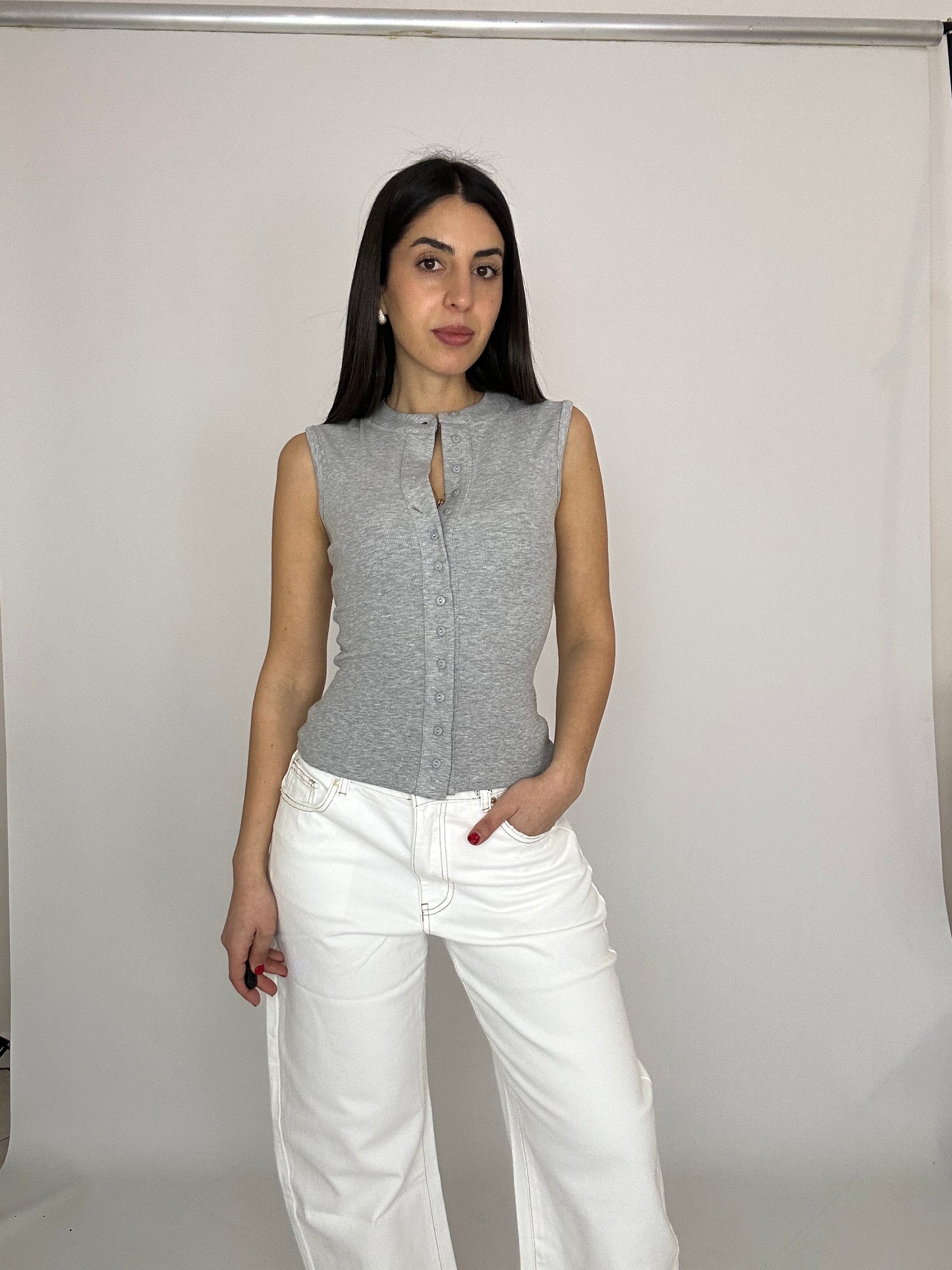 Jeans Baggy Bianchi Donna