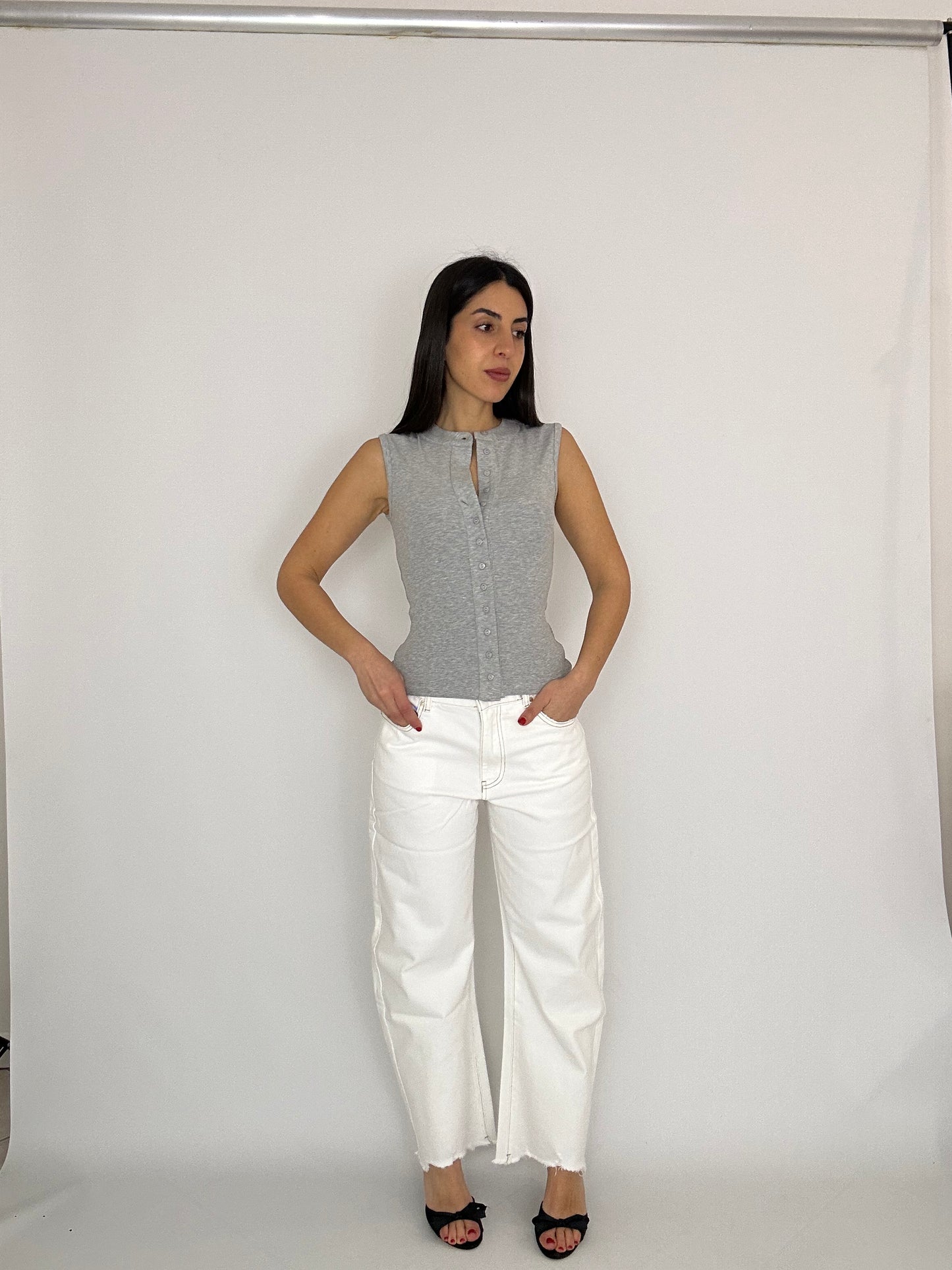 Jeans Baggy Bianchi Donna